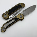 Microtech Knives LUDT Gen III Apocalyptic Tanto Part Serrated w/ OD Green Handle 1136-11APOD