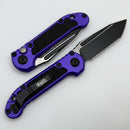 Microtech Knives LUDT Gen III Black Full Serrated Tanto w/ Purple Handle 1136-3PU