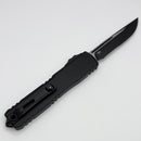 Grenade Blem Microtech Ultratech ZBP S/E Tactical Partial Serrated M390MK w/ Black Handle 1121-2T