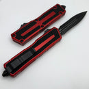 Microtech Scarab 2 Gen 3 Tactical D/E Partial Serrated w/ Red Handle 1280-2RD