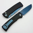 Chaves Pro-Tech Redencion 229 Auto Sapphire w/ Black Handle & Sapphire Blue PVD Tanto S35VN