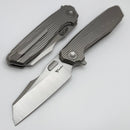 Reate Knives Mantis Milled Titanium Handles w/ Belt Satin Elmax