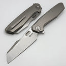 Reate Knives Mantis Titanium Handles w/ Belt Satin Elmax