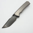 Chaves Knives Sam Tran Arison Street Bright Stonewash Titanium Integral Handle & Bright Stonewash DLC M390