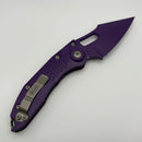Pre-Owned Microtech Borka Stitch Auto Cerakote Purple Signature Series 169-1PU-X16