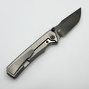 Chaves Knives Sam Tran Arison Street Bright Stonewash Titanium Integral Handle & Bright Stonewash DLC M390