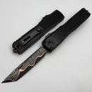 Microtech Marfione Select Ultratech ZBP Tanto Baker Forge Coppermai w/ Hefted Black Handle 1123-16MS1
