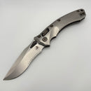 Pre-Owned Microtech Marfione Select Amphibian RAM LOK Titanium Handles & Partial Serrated Stonewash M390MK w/ Double Vapor Blast & Flamed Accents 137RL-11MS4