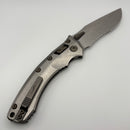 Pre-Owned Microtech Marfione Select Amphibian RAM LOK Titanium Handles & Partial Serrated Stonewash M390MK w/ Double Vapor Blast & Flamed Accents 137RL-11MS4