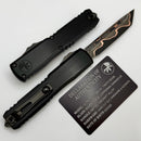 Microtech Marfione Select Ultratech ZBP Tanto Baker Forge Coppermai w/ Hefted Black Handle 1123-16MS1
