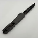 Pre-Owned Microtech Ultratech ZBP Hellhound DLC w/ Natural Clear Handle Signature Series 1119-1DLCTNCS