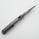 Chaves Knives Jake McCoy Omega Street Stonewash Titanium Integral Handle & Stonewash M390