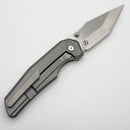 Chaves Knives Jake McCoy Omega Street Stonewash Titanium Integral Handle & Belt Finish M390