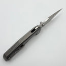 Chaves Knives Jake McCoy Omega Street Stonewash Titanium Integral Handle & Belt Finish M390