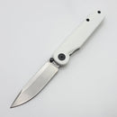 Tactile Knife Rockwall Golfwall Thumbstud w/ White Cerakote Handles & MagnaCut