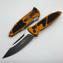 Microtech Socom Elite Auto Black S/E w/ Orange Tangerine Handles 160A-1OT