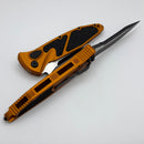 Microtech Socom Elite Auto Black S/E w/ Orange Tangerine Handles 160A-1OT