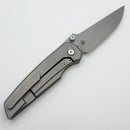Chaves Knives Jake McCoy Disciple Street Stonewash Titanium Integral Handle & Stonewash M390