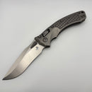 Pre-Owned Microtech Marfione Select Amphibian RAM LOK Frag Titanium Handles & Stonewash M390MK w/ Double Vapor Blast & Bronze Accents 137RL-10FRMS1