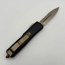 Pre-Owned Microtech UTX-85 Black & Double Edge Partial Serrated Bronze Standard 232-14