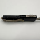Pre-Owned Microtech UTX-85 Black & Double Edge Partial Serrated Bronze Standard 232-14