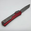 Microtech Glykon Apocalyptic Tanto w/ Merlot Handles & Bead Blast Overlay 185-10APMR