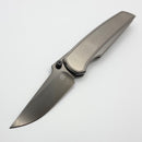 Chaves Knives Jake McCoy Disciple Street Bright Stonewash Titanium Integral Handle & Bright Stonewash DLC M390