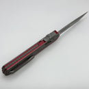 Microtech Glykon Apocalyptic Tanto w/ Merlot Handles & Bead Blast Overlay 185-10APMR