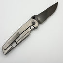 Chaves Knives Jake McCoy Disciple Street Bright Stonewash Titanium Integral Handle & Bright Stonewash DLC M390