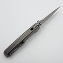 Chaves Knives Jake McCoy Disciple Street Stonewash Titanium Integral Handle & Belt Finish M390