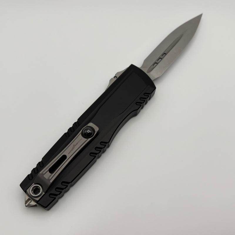 Pre-Owned Microtech Luminary Black Handle w/ Tritium Inlaid Slider & D
