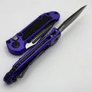 Microtech Knives LUDT Gen III Black P/S Tanto w/ Purple Handle 1136-2PU