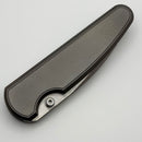 Chaves Knives Brad Blount Phase 229 Stonewash Titanium Integral Handle & Belt Finish M390