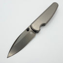 Chaves Knives Brad Blount Phase 229 Bright Stonewash Titanium Integral Handle & Bright Stonewash DLC M390