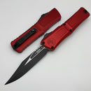 Microtech Knives Combat Troodon Gen III Black Bowie w/ Red Handle 1146-1RD