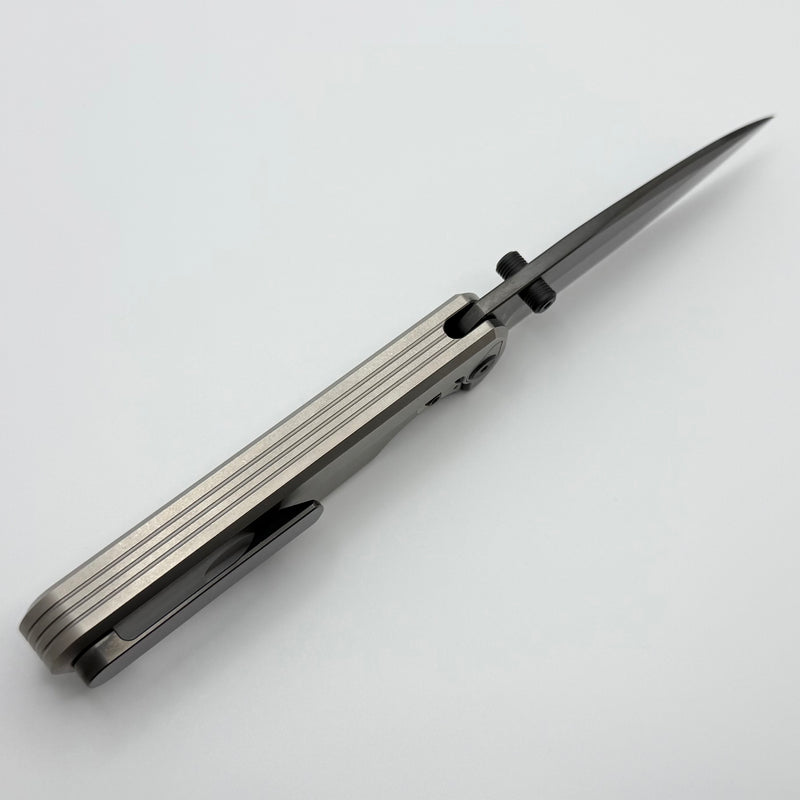 Chaves Knives Brad Blount Phase 229 Bright Stonewash Titanium Integral