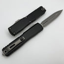 Microtech Ultratech ZBP D/E Apocalyptic Full Serrated w/ Black Handle 1122-12AP