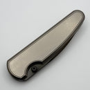Chaves Knives Brad Blount Phase 229 Bright Stonewash Titanium Integral Handle & Bright Stonewash DLC M390