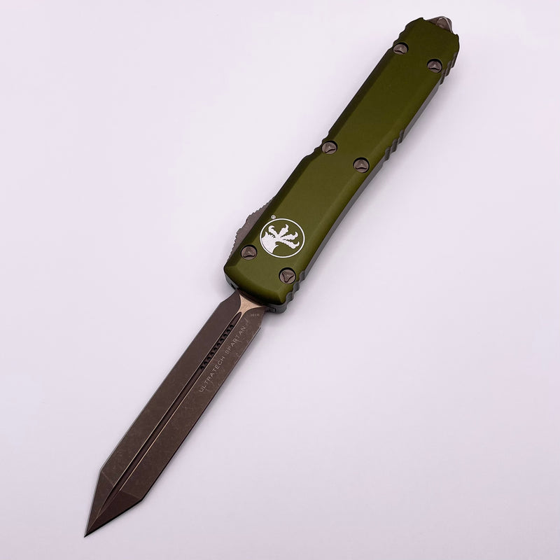 Microtech Ultratech Spartan Bronze Apocalyptic Standard & OD Green 223-13APOD Pre Owned