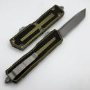 Microtech Scarab 2 Gen 3 Apocalyptic Spine Fluted Part Serrated Tanto w/ OD Green Handle 1279-11APOD