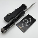 Microtech Marfione Select Halo IV Black Handle w/ Stonewash Clip Point M390MK 1150-10MS1