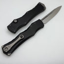 Microtech Marfione Select Halo IV Black Handle w/ Stonewash Clip Point M390MK 1150-10MS1