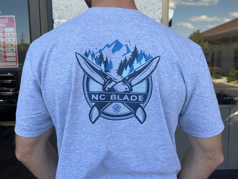 NC Blade Gildan Softstyle Jersey T-Shirt (Grey)