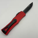 Pre-Owned Microtech Hera Single Edge Black Standard & Red 703-1RD