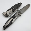 Microtech Knives Socom Bravo T/E Bead Blast Full Serrated w/ Bronze Ti Pivot Collars & Carbon Fiber Scales 261-9CFTI