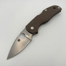 Pre-Owned Spyderco Native 5 Brown G-10 Handles & CPM-15V Sprint Run C41GPBN15V5