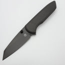 Chaves Knives Brad Blount Arrestor 229 Stonewash Gray PVD Titanium Integral Handle & Stonewash Gray PVD M390