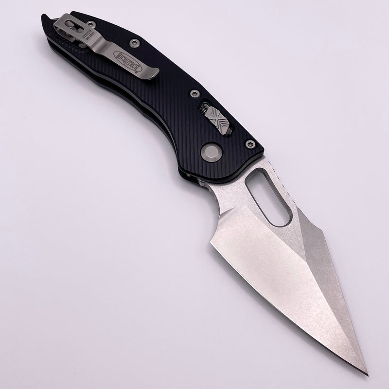Microtech Knives Manual Stitch RAM LOK Fluted Black Aluminum & M390MK 169RL-10FL Pre Owned