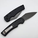 Defiant 7 Seax Auto w/ Aluminum Handles & Boomerang Damascus