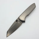 Chaves Knives Brad Blount Arrestor 229 Bright Stonewash Titanium Integral Handle & Bright Stonewash DLC M390
